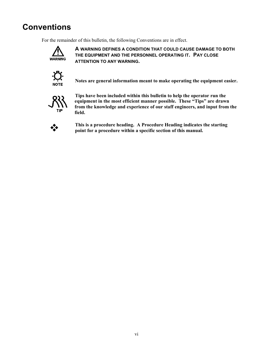 Conventions | Pulsafeeder Pulsar DLCM User Manual | Page 6 / 135