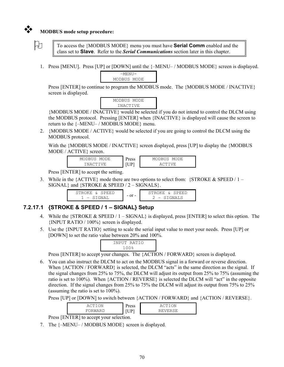 Stroke & speed / 2 – signals} setup | Pulsafeeder Pulsar DLCM User Manual | Page 76 / 135