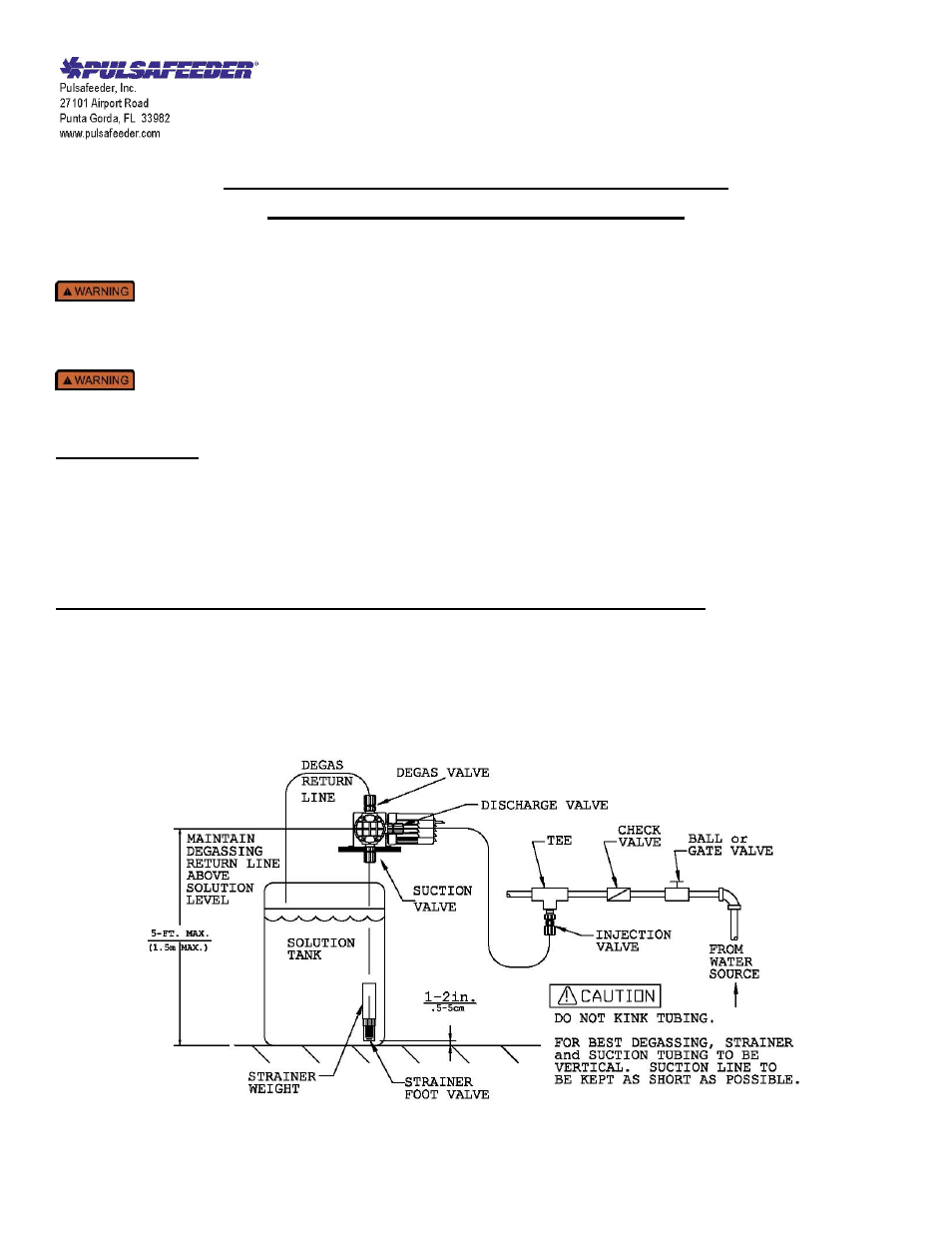 Pulsafeeder Chem-Tech Series Prime Performance EN User Manual | 3 pages