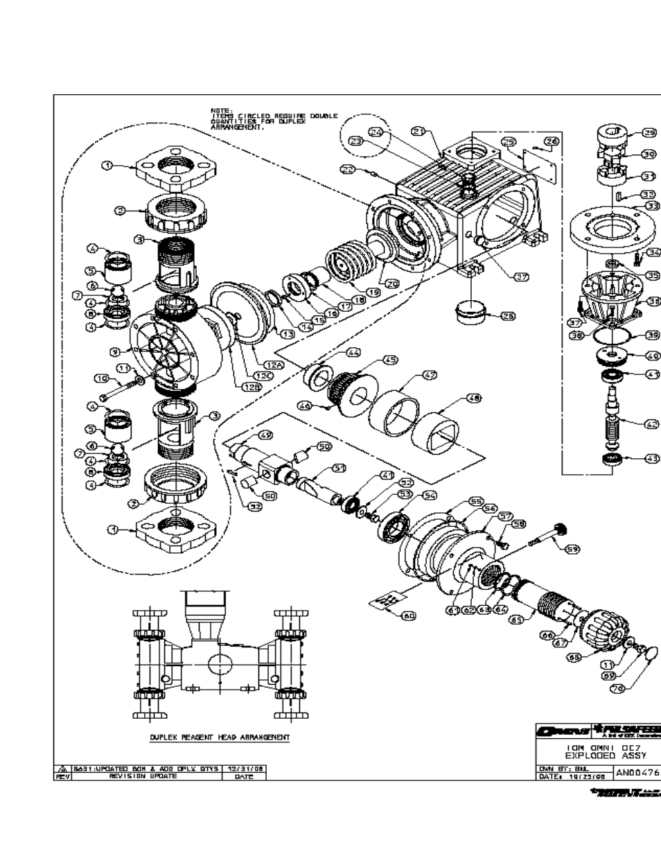 Parts diagrams and parts lists | Pulsafeeder OMNI Series DC7 User Manual | Page 32 / 34