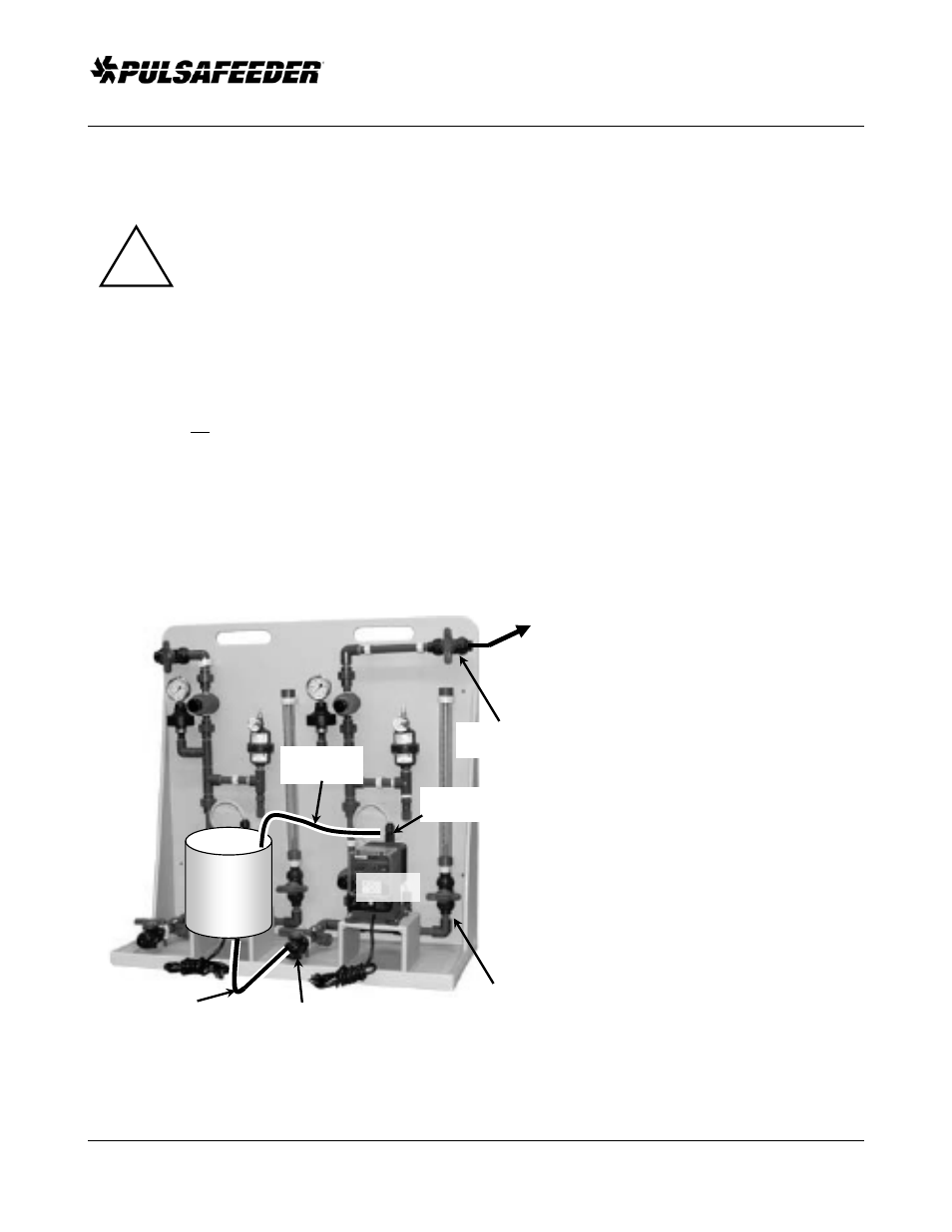 Initial prime, Flooded suction system | Pulsafeeder Pre-Engineered Skid Systems User Manual | Page 13 / 23