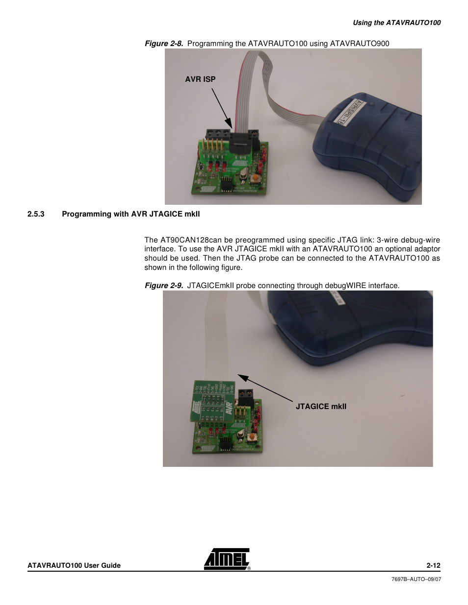 3 programming with avr jtagice mkii | Atmel ATAVRAUTO100 User Manual | Page 11 / 19