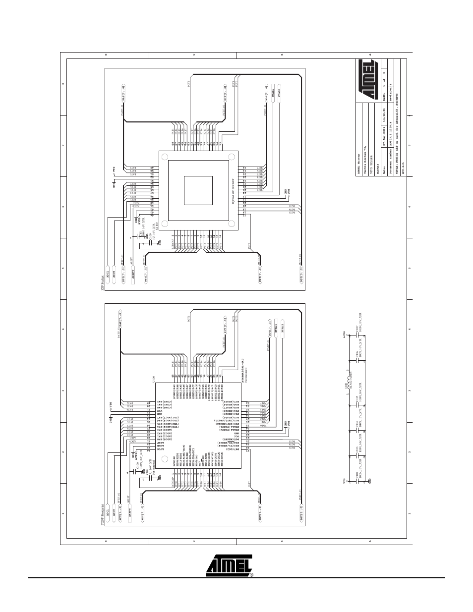 Figure 6-1. schematics, 1 of 3 | Atmel STK502 User Manual | Page 28 / 33