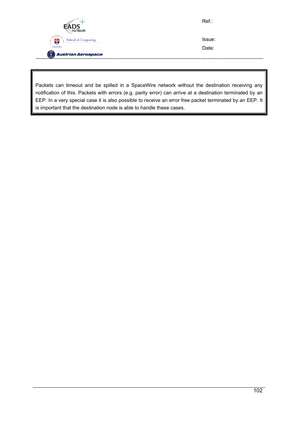 Spw-10x spacewire router | Atmel SpaceWire Router SpW-10X User Manual | Page 102 / 155