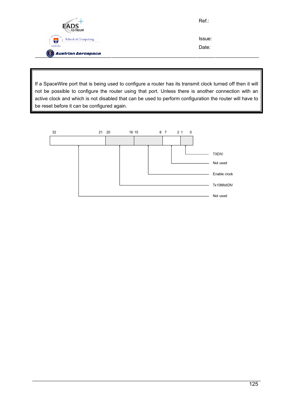 Spw-10x spacewire router, User manual, Preliminary | Atmel SpaceWire Router SpW-10X User Manual | Page 125 / 155