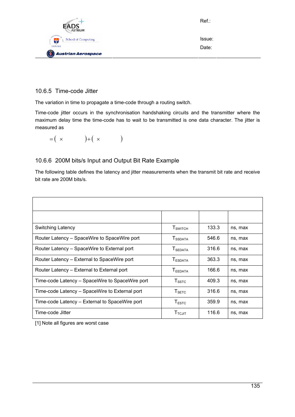 Spw-10x spacewire router | Atmel SpaceWire Router SpW-10X User Manual | Page 135 / 155