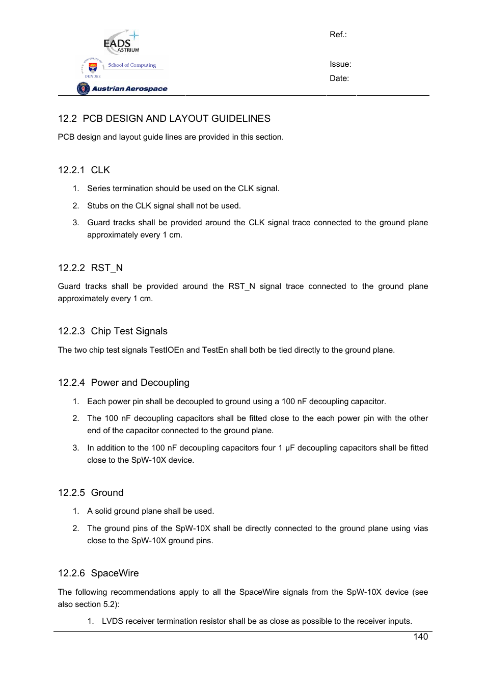 Spw-10x spacewire router | Atmel SpaceWire Router SpW-10X User Manual | Page 140 / 155