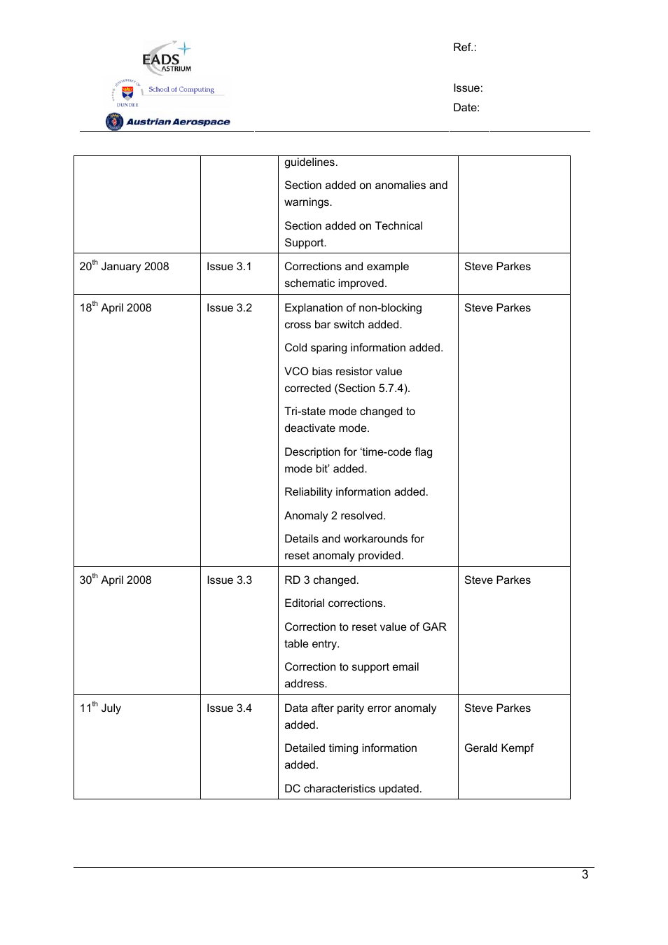 Spw-10x spacewire router | Atmel SpaceWire Router SpW-10X User Manual | Page 3 / 155