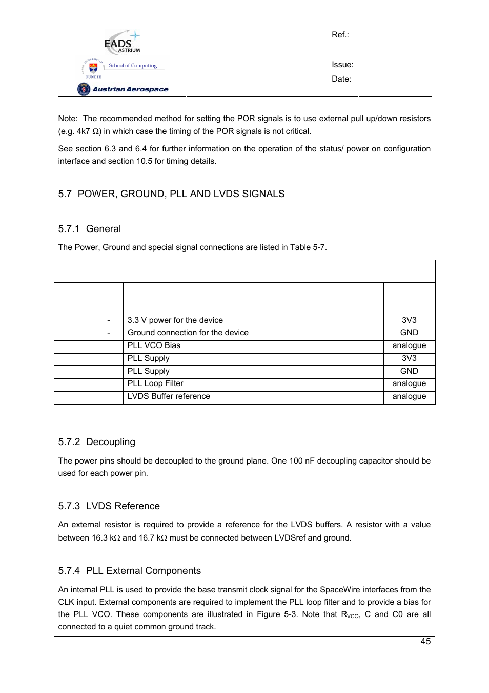 Spw-10x spacewire router | Atmel SpaceWire Router SpW-10X User Manual | Page 45 / 155