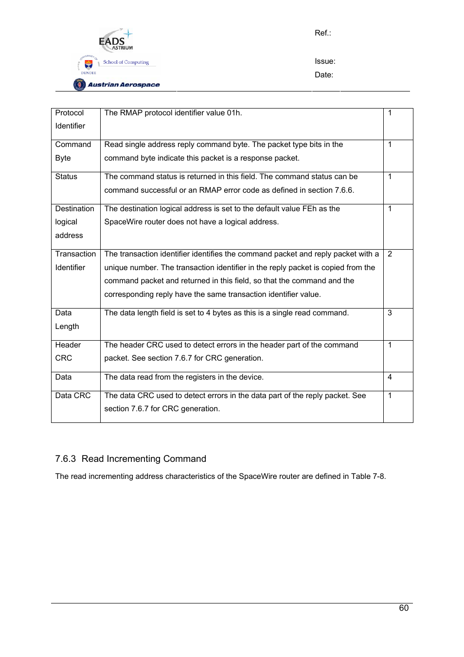 Spw-10x spacewire router | Atmel SpaceWire Router SpW-10X User Manual | Page 60 / 155