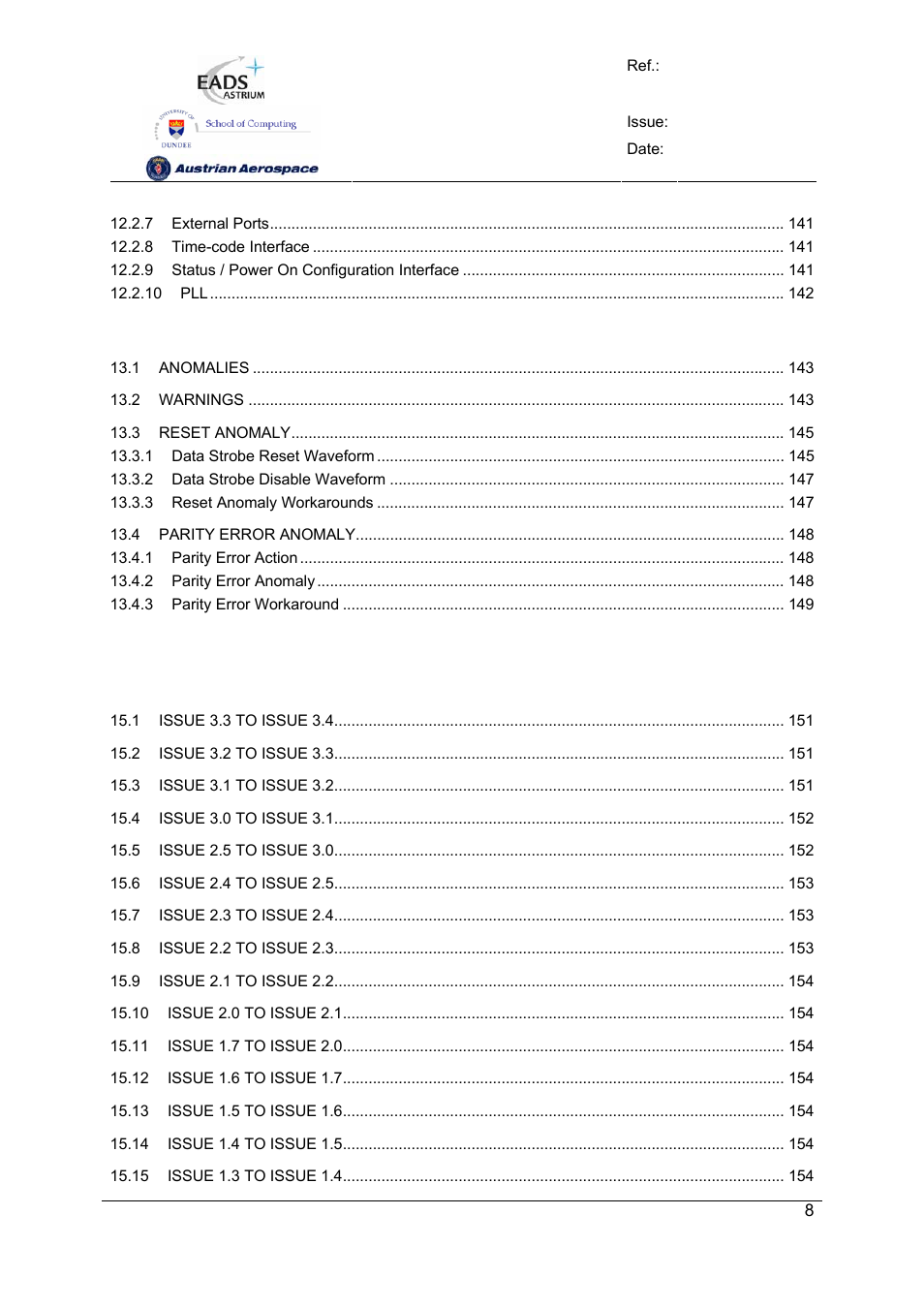 Spw-10x spacewire router | Atmel SpaceWire Router SpW-10X User Manual | Page 8 / 155