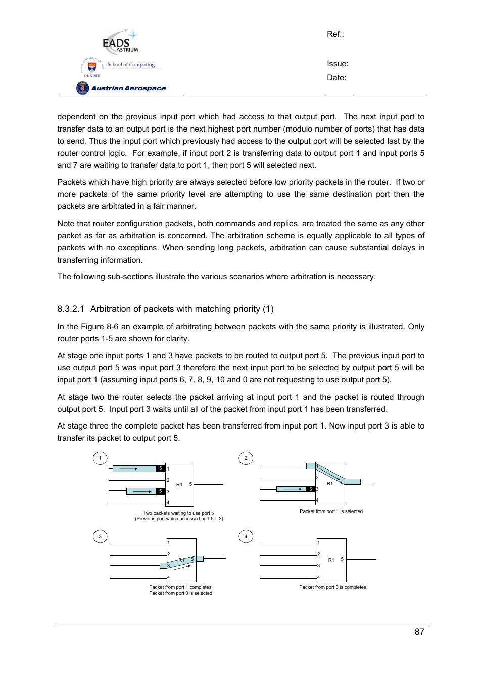 Spw-10x spacewire router, User manual, Preliminary | Ref.: uod_spw-10x_ usermanual issue: 3.4, Date: 11, July 2008 | Atmel SpaceWire Router SpW-10X User Manual | Page 87 / 155