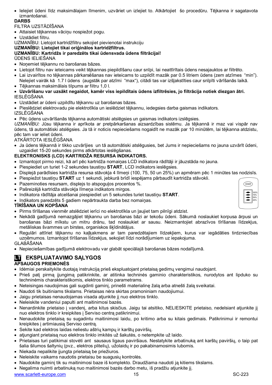 Scarlett SC-223 User Manual | Page 15 / 21