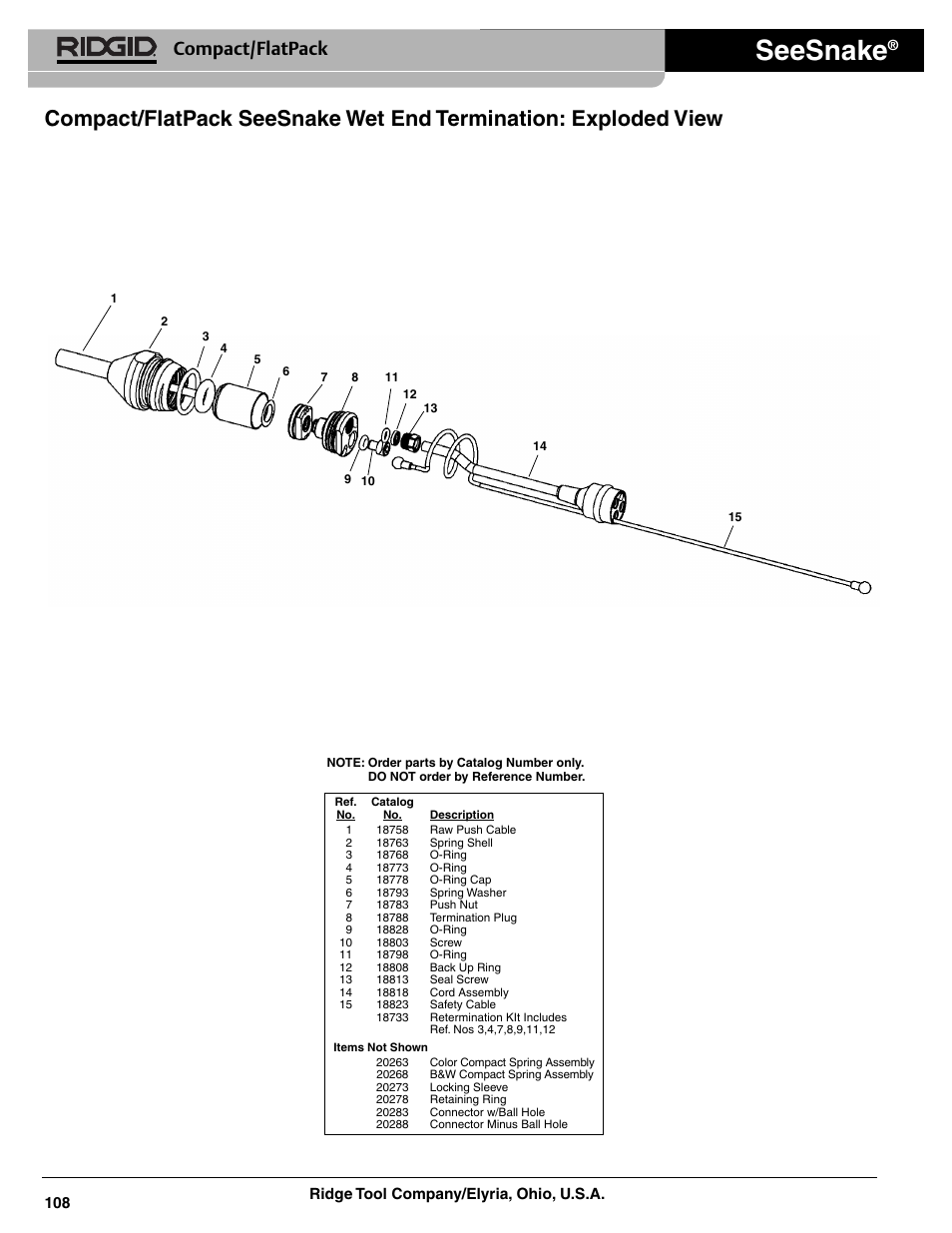 Seesnake, Compact/flatpack | RIDGID SeeSnake Compact User Manual | Page 2 / 8