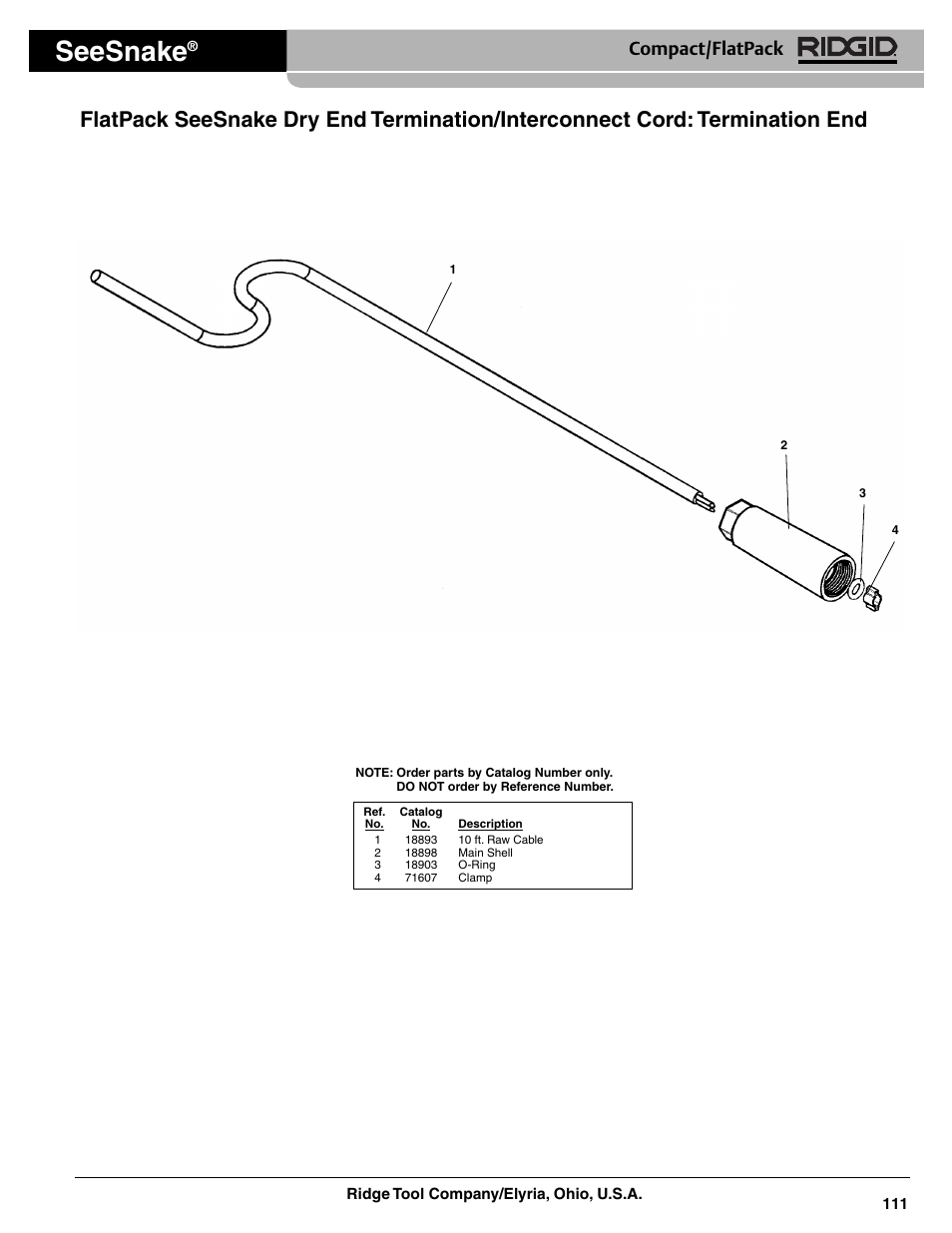Seesnake, Compact/flatpack | RIDGID SeeSnake Compact User Manual | Page 5 / 8