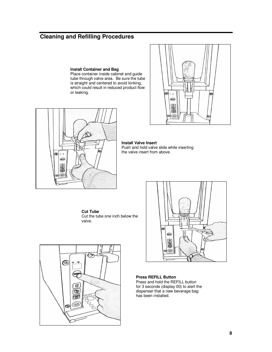 Cleaning and refilling procedures | Silver King SKMCD1P/C1 User Manual | Page 8 / 10