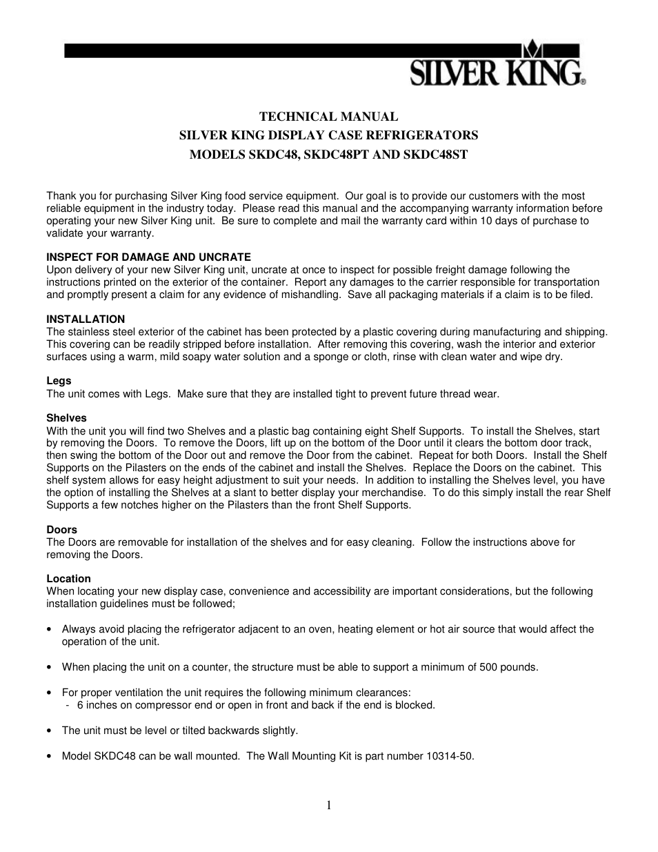 Silver King SKDC48 User Manual | Page 2 / 12