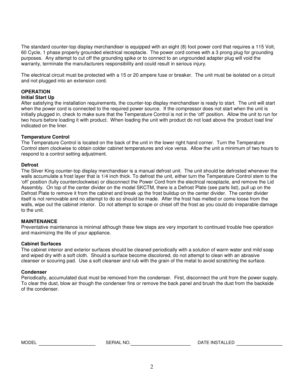 Silver King SKCTM User Manual | Page 3 / 12