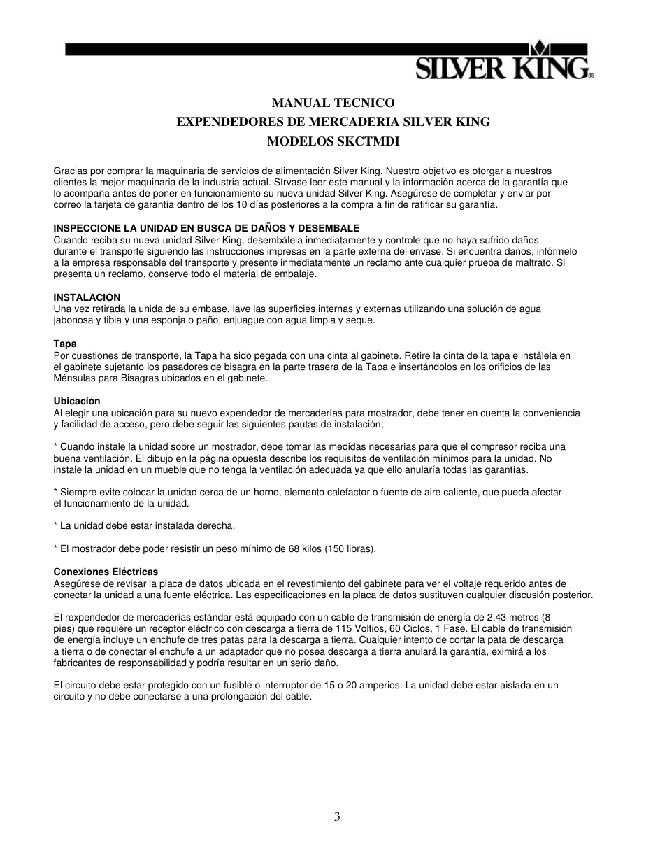 Silver King SKCTMDI User Manual | Page 4 / 12