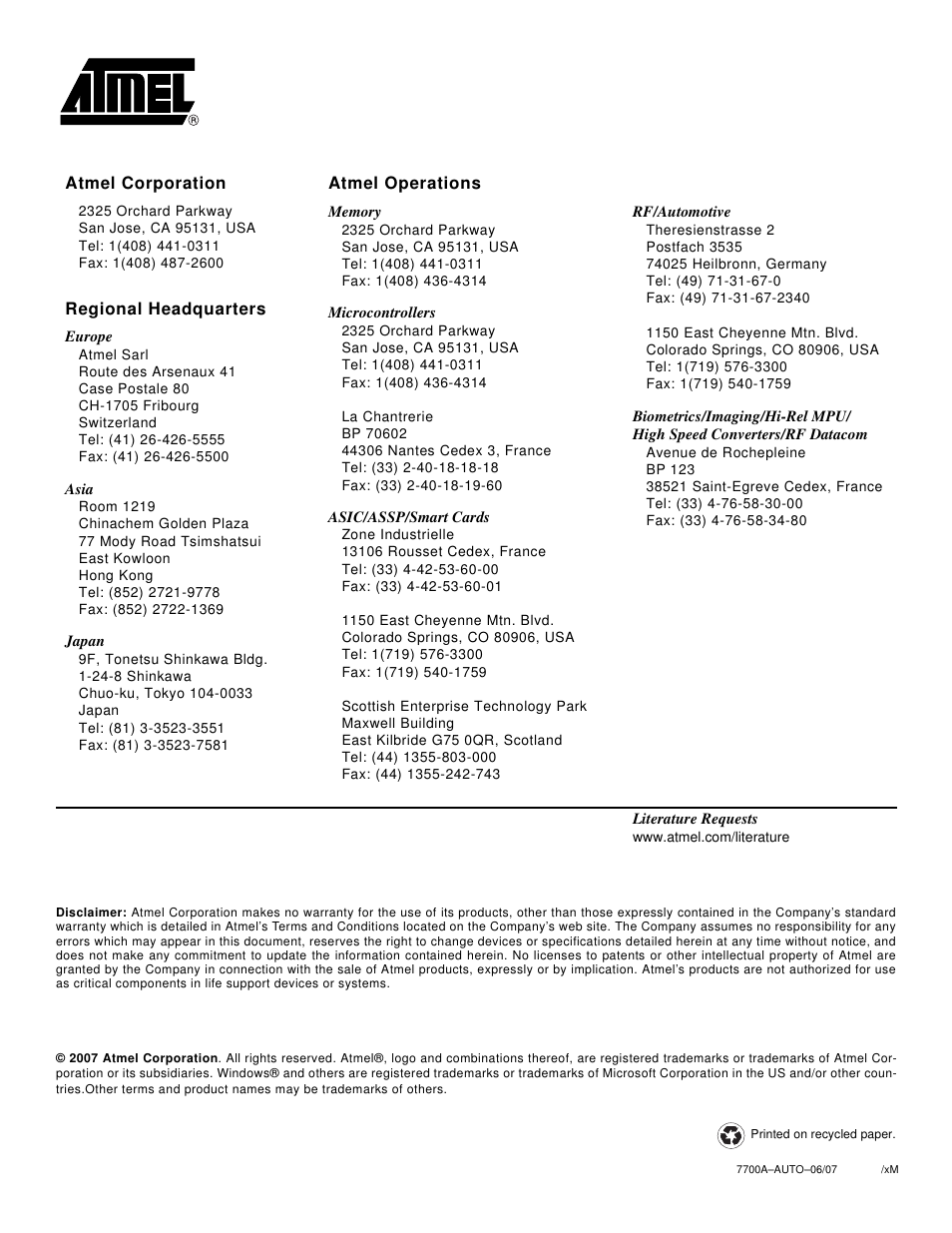 Atmel ATAVRAUTOEK1 User Manual | Page 5 / 5