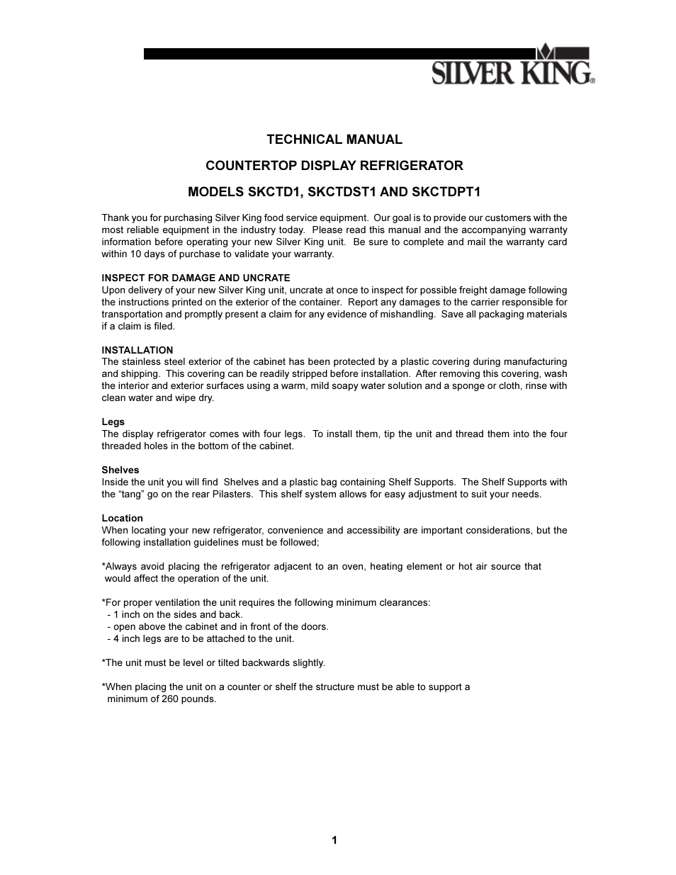Silver King SKCTD1 User Manual | Page 2 / 12