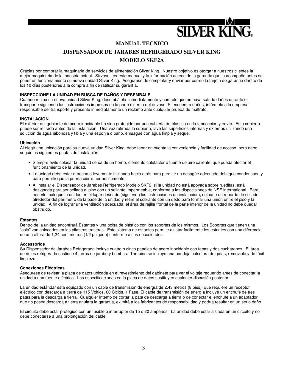 Silver King SKF2A User Manual | Page 4 / 12