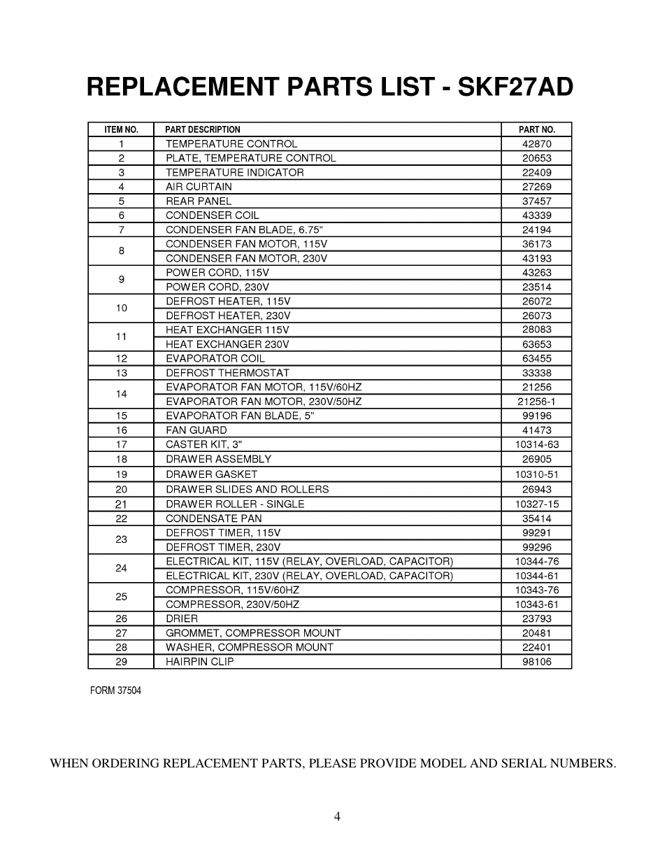 Silver King SKF27AD User Manual | Page 5 / 6