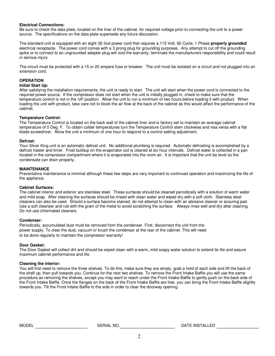 Silver King SKF27AG/CFID/CFID220V User Manual | Page 3 / 13