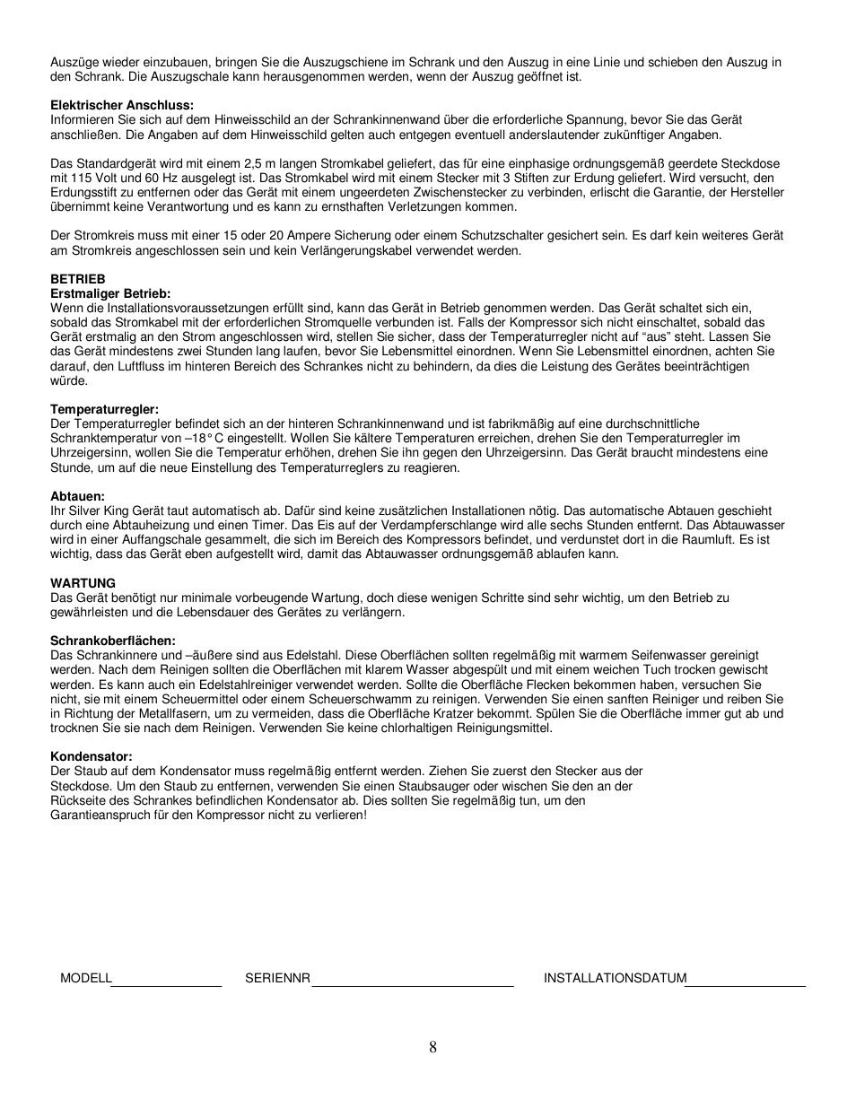 Silver King SKF27AG/CFID/CFID220V User Manual | Page 9 / 13