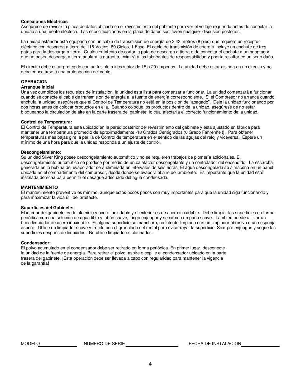Silver King SKF27AGB/CFRL User Manual | Page 5 / 12