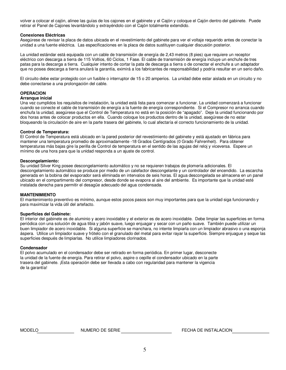 Silver King SKF48 User Manual | Page 6 / 13