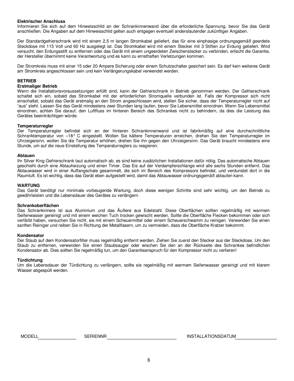 Silver King SKUCF7F/C4/C13/CEU3 User Manual | Page 9 / 12