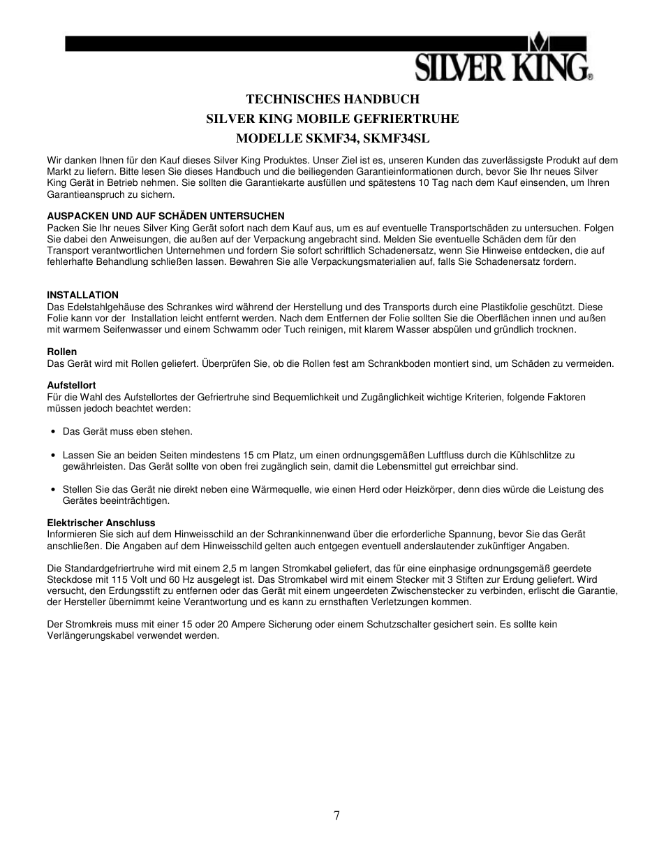 Silver King SKMF34SL User Manual | Page 8 / 12