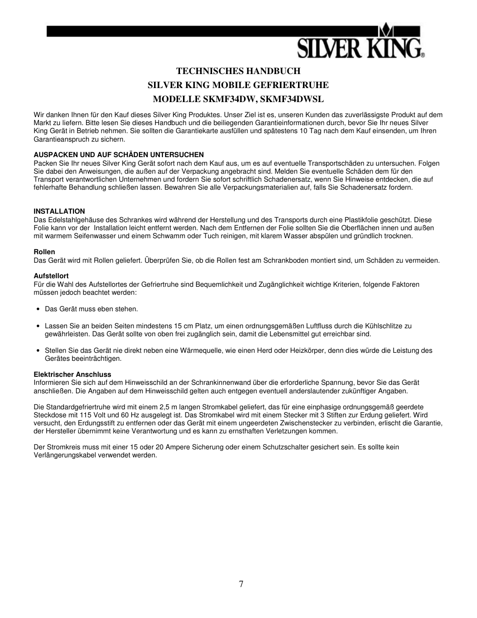 Silver King SKMF34DW User Manual | Page 8 / 12
