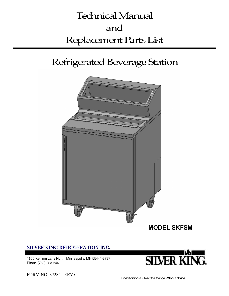 Silver King SKFSM User Manual | 8 pages