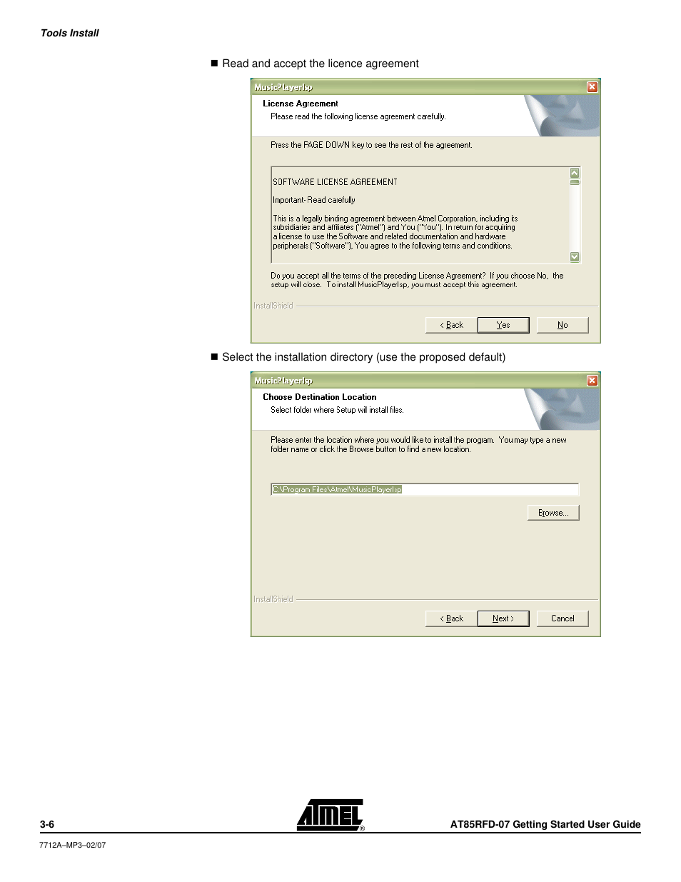 Atmel AT85RFD-07 User Manual | Page 7 / 10