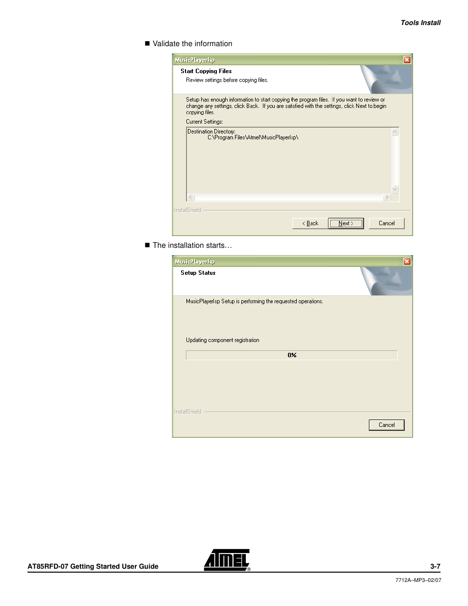 Atmel AT85RFD-07 User Manual | Page 8 / 10
