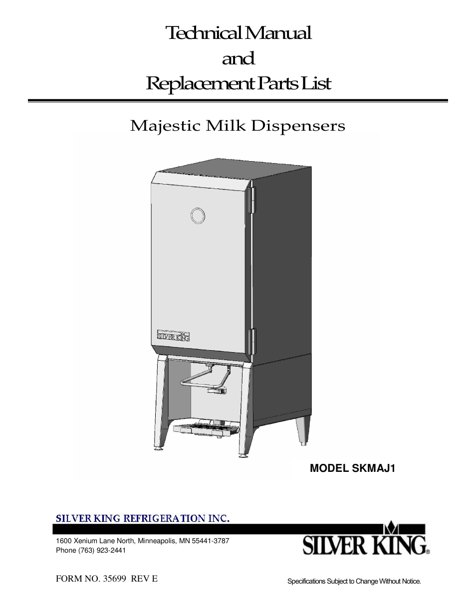 Silver King SKMAJ1 User Manual | 12 pages