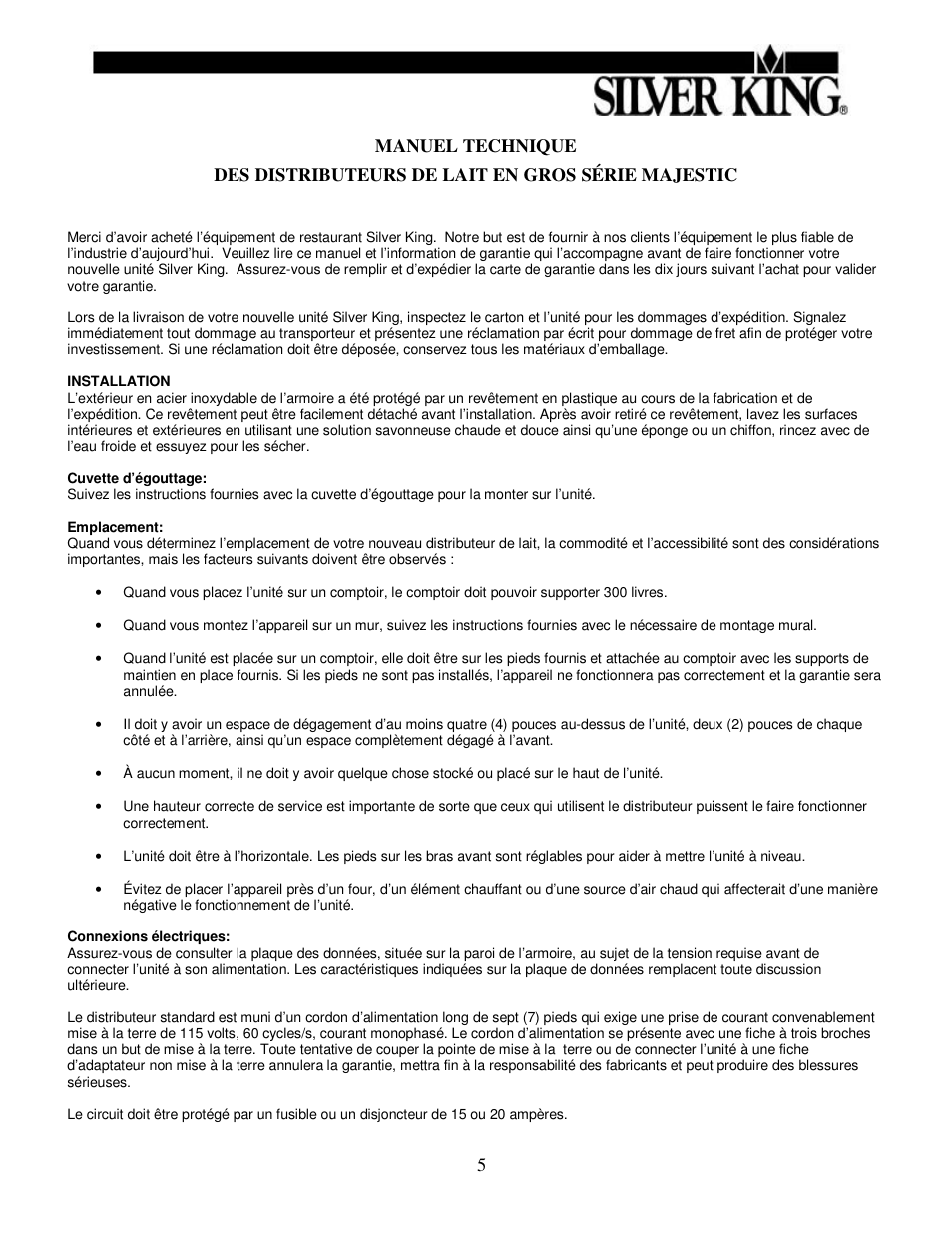 Silver King SKMAJ1 User Manual | Page 6 / 12