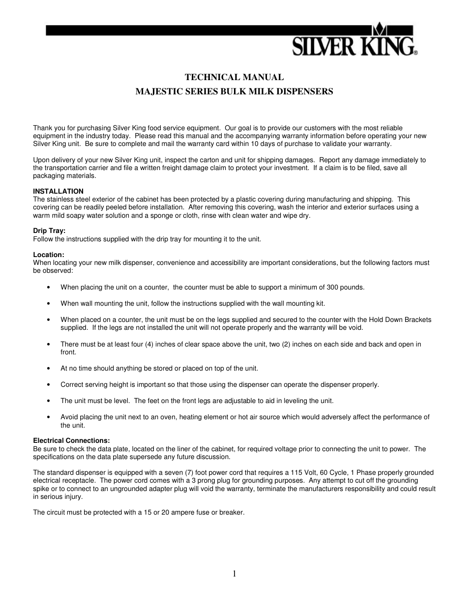 Silver King SK18MAJ User Manual | Page 2 / 12