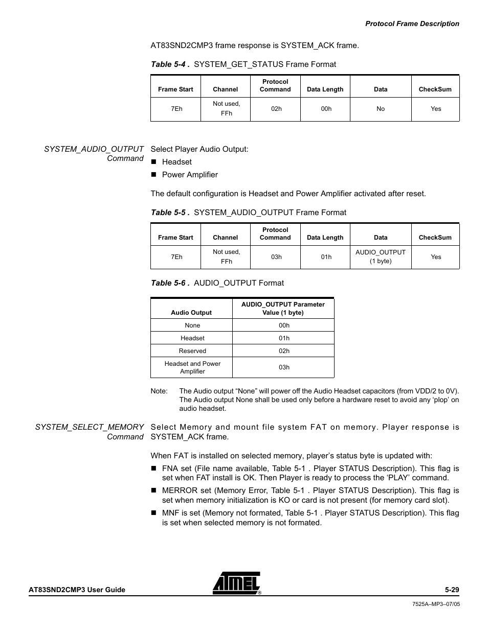 Atmel AT83SND2C MP3 User Manual | Page 33 / 66