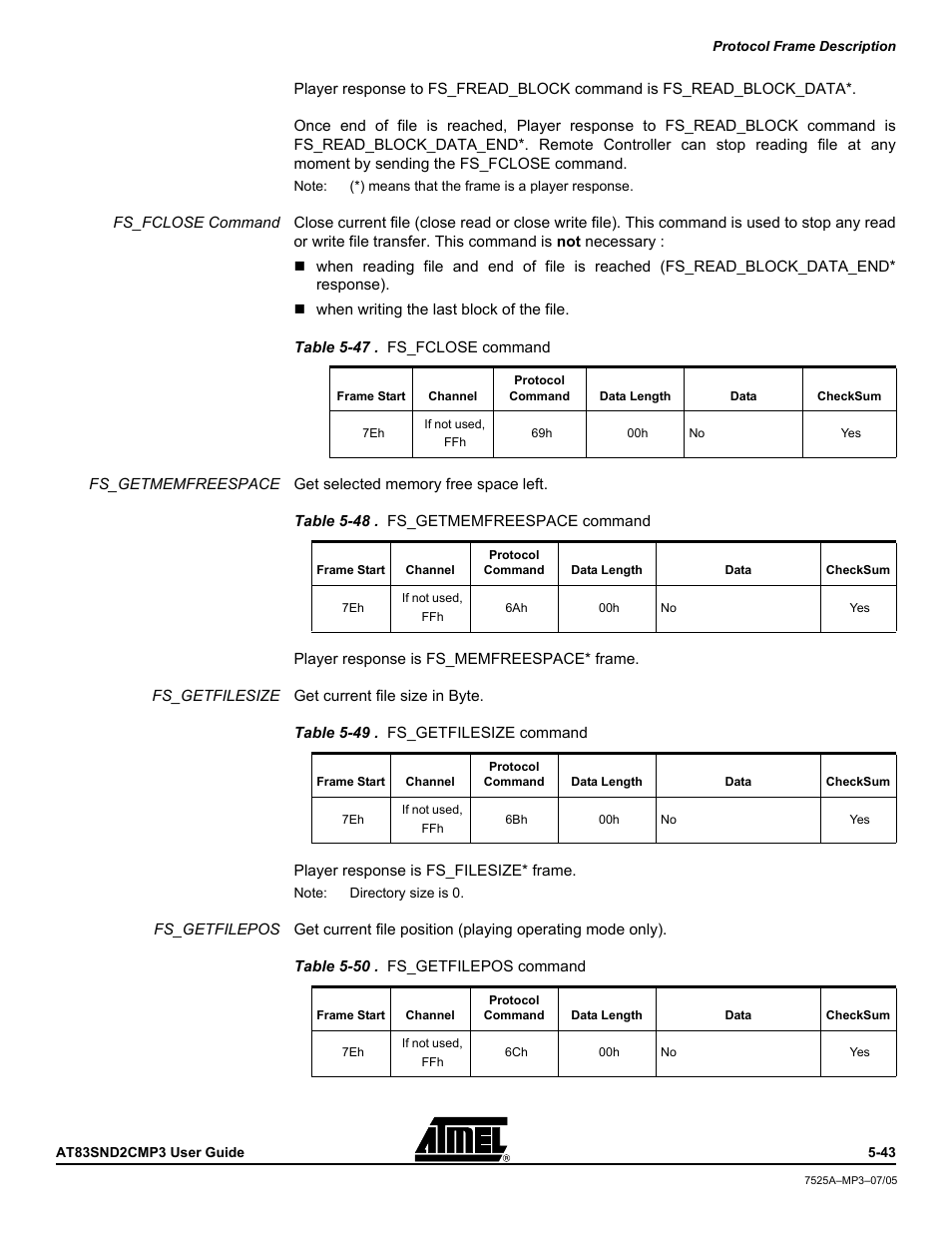 Atmel AT83SND2C MP3 User Manual | Page 47 / 66