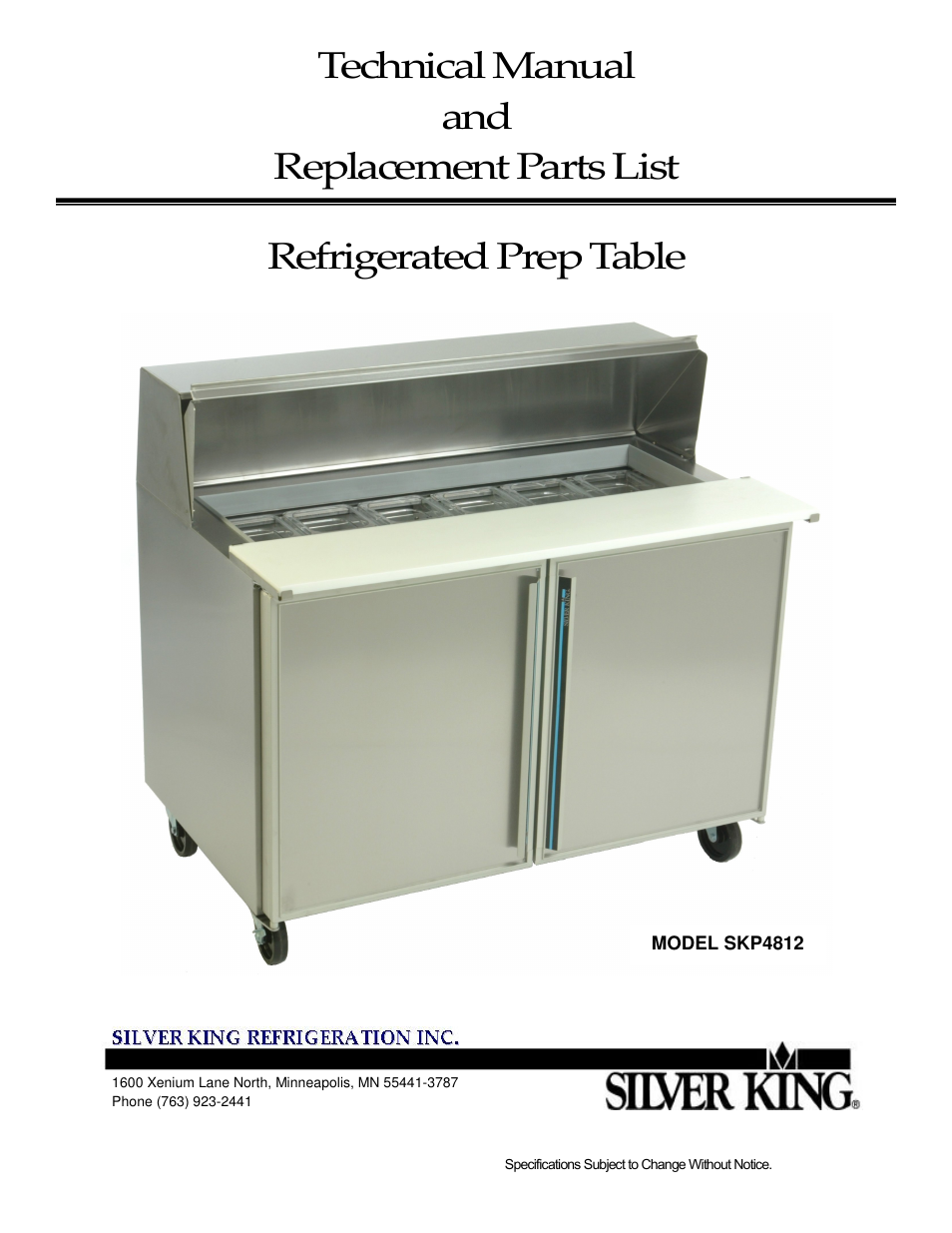 Silver King SKP4812 User Manual | 17 pages