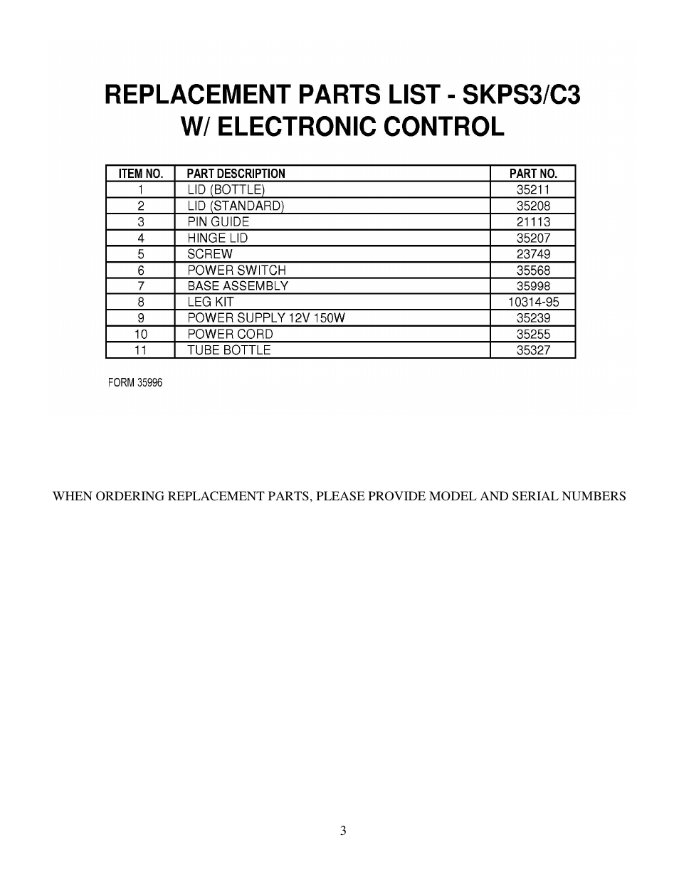 Silver King SKPS3/C3 User Manual | Page 4 / 5