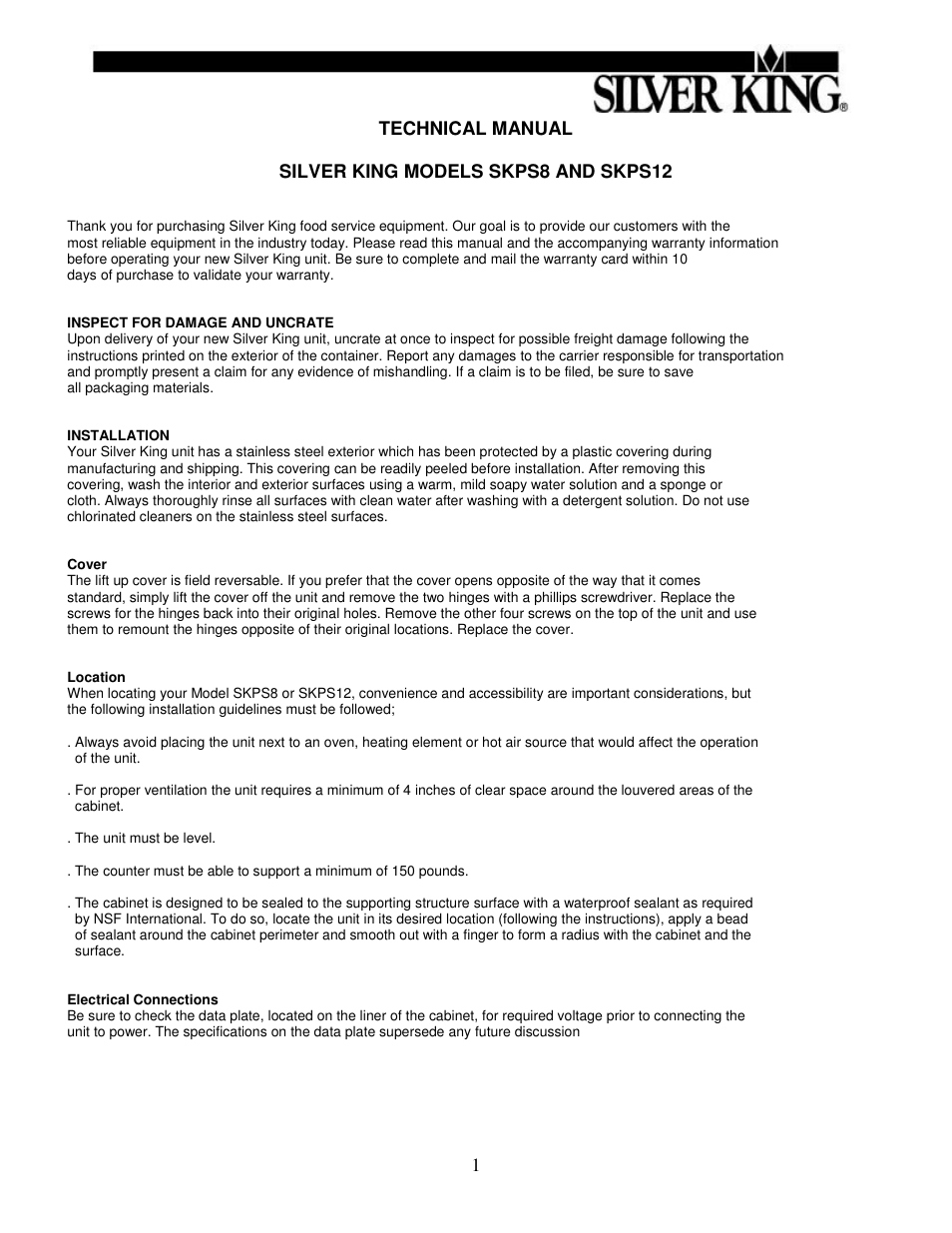 Silver King SKPS12 User Manual | Page 2 / 12