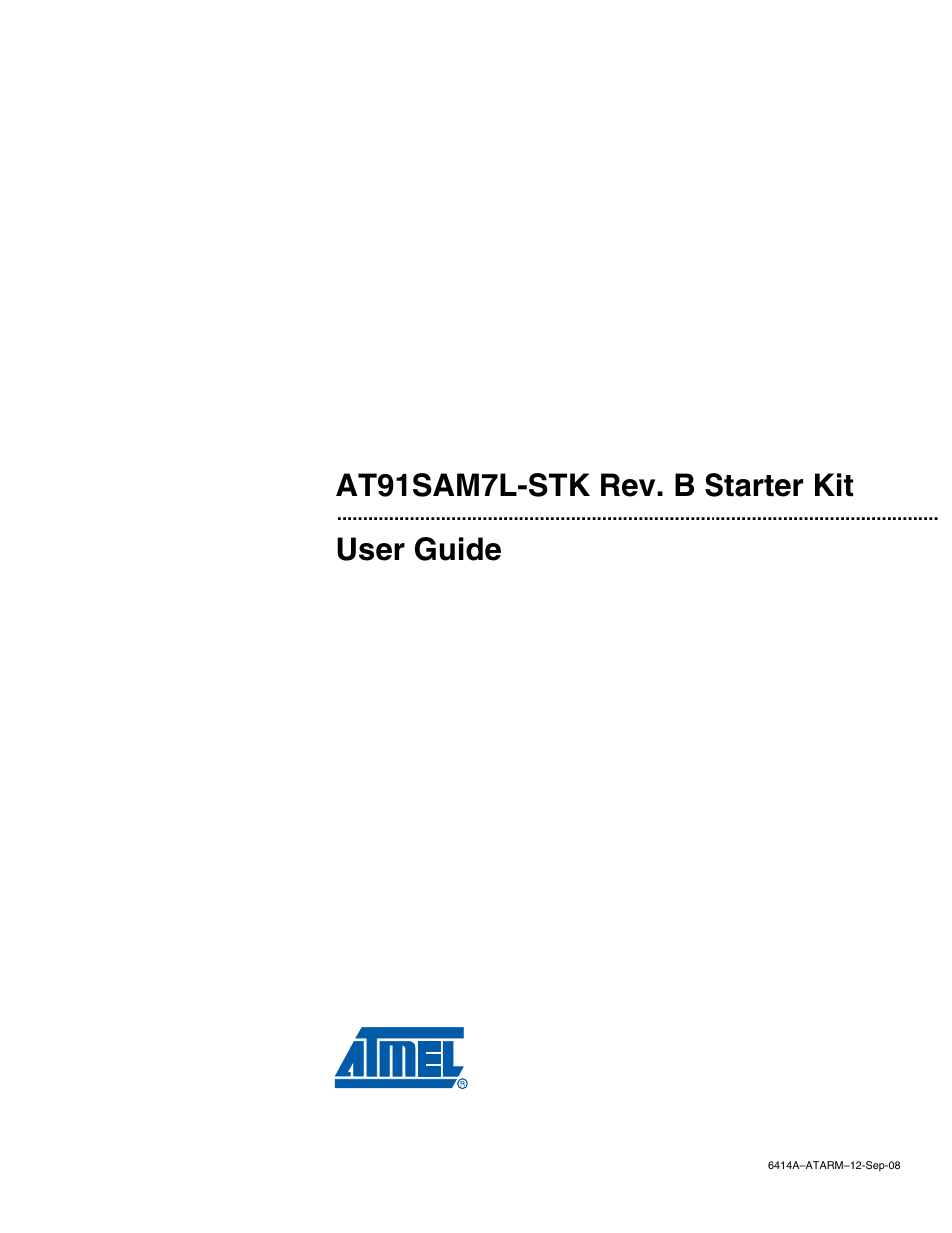 Atmel AT91SAM7L-STK User Manual | 40 pages