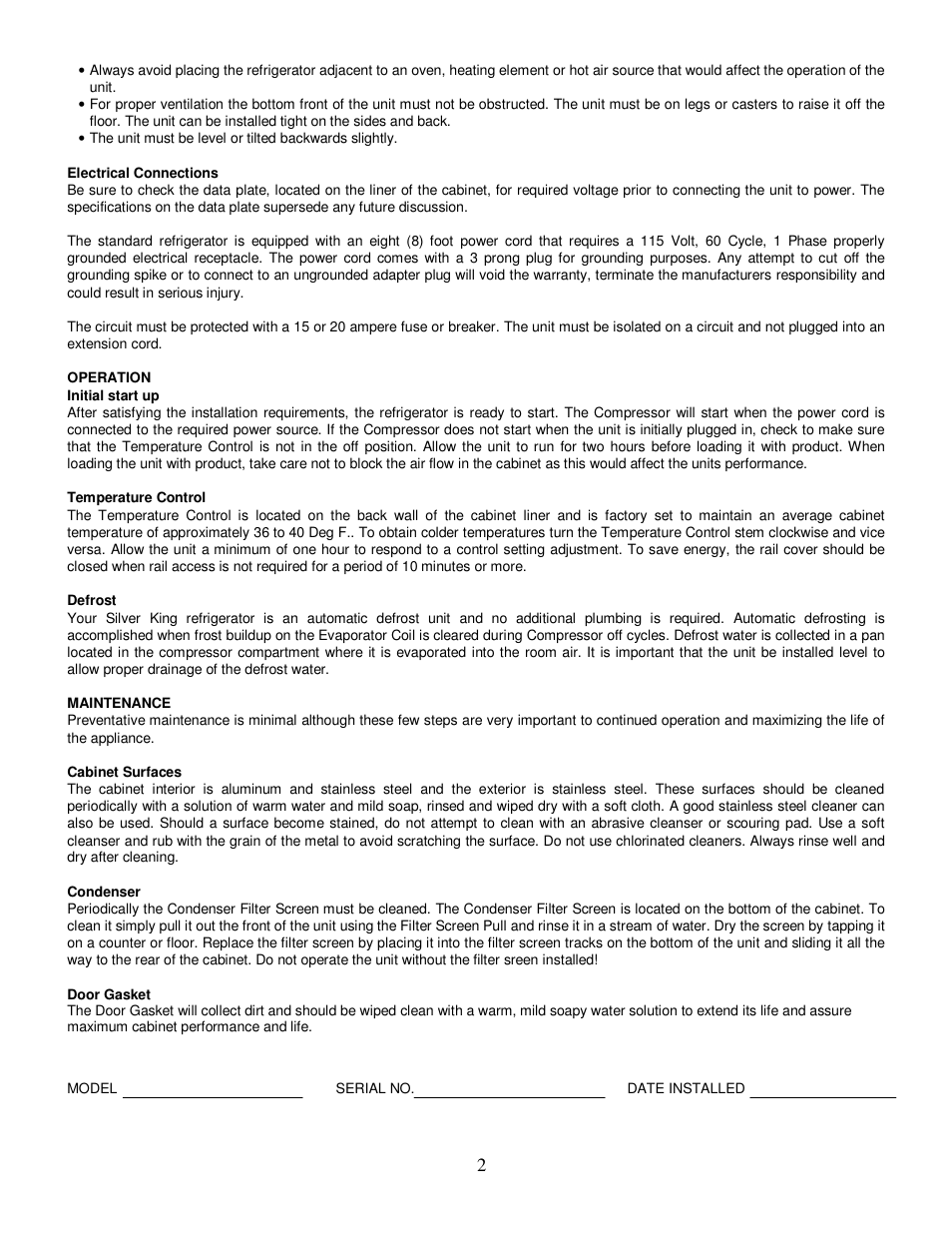 Silver King SKPZ92D1/C8 User Manual | Page 3 / 14