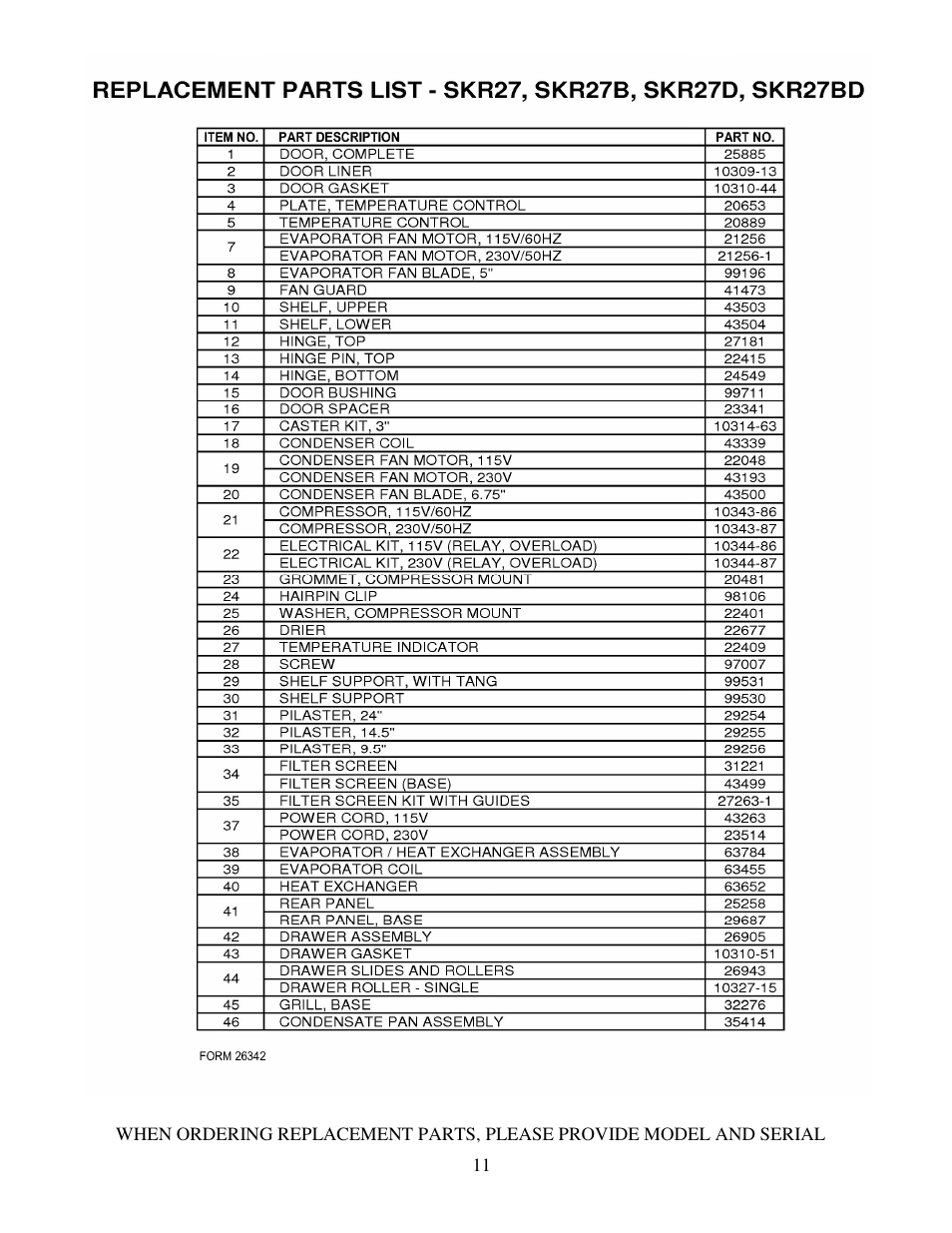 Silver King SKR27 User Manual | Page 12 / 13