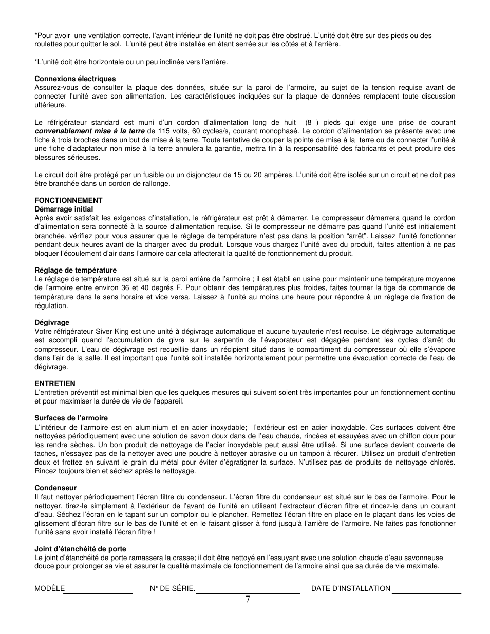 Silver King SKR27 User Manual | Page 8 / 13