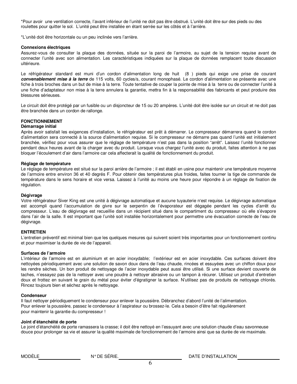Silver King SKR27A/CW User Manual | Page 7 / 12